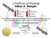 קורס בודק מיכלים PSI/PCI Visual Cylinder Inspector #2